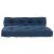 Perna pentru canapea pe palet 2 pcs Indigo 120 x 80 x 38 cm GartenMobel Dekor
