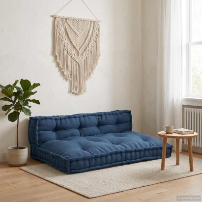 Perna pentru canapea pe palet 2 pcs Indigo 120 x 80 x 38 cm GartenMobel Dekor