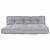 Perna pentru canapea pe palet 2 pcs Gri 120 x 80 x 38 cm GartenMobel Dekor