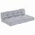 Perna pentru canapea pe palet 2 pcs Gri 120 x 80 x 38 cm GartenMobel Dekor