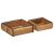 Tavă 2 pcs Maro 29 x 31 x 10 cm Lemn recuperat masiv GartenMobel Dekor