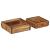 Tavă 2 pcs Maro 29 x 31 x 10 cm Lemn recuperat masiv GartenMobel Dekor