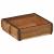 Tavă 2 pcs Maro 29 x 31 x 10 cm Lemn recuperat masiv GartenMobel Dekor