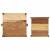 Tavă 2 pcs Maro 29 x 31 x 10 cm Lemn recuperat masiv GartenMobel Dekor