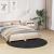 Covor Shaggy Antiderapant Gri închis 160 x 160 cm PP GartenMobel Dekor