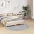 Covor Shaggy Antiderapant Gri 160 x 160 cm PP GartenMobel Dekor