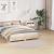 Covor Shaggy Antiderapant Crem 160 x 160 cm PP GartenMobel Dekor