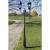 Stâlp lampă grădină 2 brațe verde închis/negru 230 cm aluminiu GartenMobel Dekor