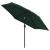 Umbrelă de soare cu stâlp din oțel 3 m, Verde GartenMobel Dekor