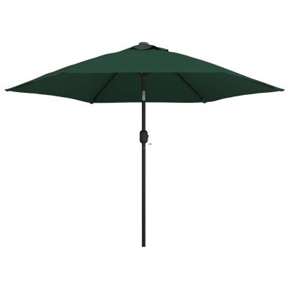Umbrelă de soare cu stâlp din oțel 3 m, Verde GartenMobel Dekor