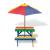 Masă de picnic pentru copii cu bănci și umbrelă, lemn multicolor  GartenMobel Dekor