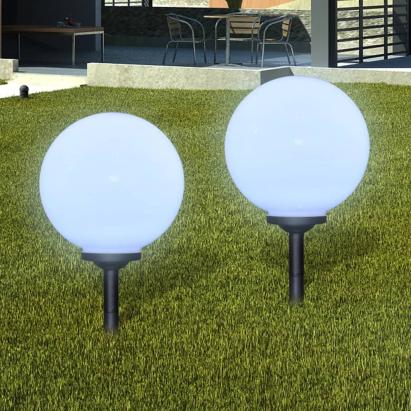 Lămpi de exterior pentru alei LED 2 buc. 30 cm, cu țăruș de sol GartenMobel Dekor