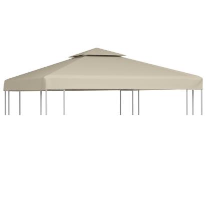 Copertină de rezervă acoperiș pavilion, bej, 3x3 m, 310 g/m² GartenMobel Dekor