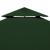 Copertină rezervă acoperiș pavililion, verde, 3x3 m, 310 g/m² GartenMobel Dekor