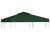 Copertină rezervă acoperiș pavililion, verde, 3x3 m, 310 g/m² GartenMobel Dekor