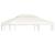 Copertină rezervă acoperiș pavilion, alb crem, 3x4 m, 310 g/m² GartenMobel Dekor