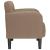 Canapea scaun cu cotiere Cappuccino 54 cm piele artificială GartenMobel Dekor