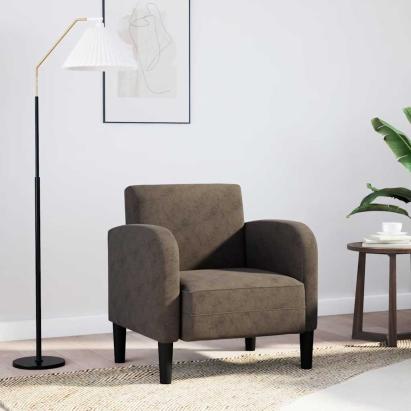Canapea scaun cu cotiere Gri închis 54 cm piele artificială GartenMobel Dekor