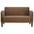 Canapea lovesea maro 110 cm piele artificială GartenMobel Dekor