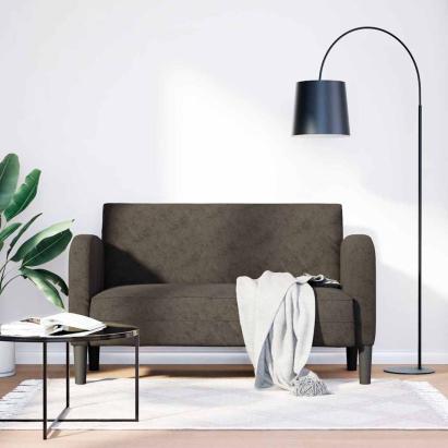 Canapea lovesea gri închis 110 cm piele artificială GartenMobel Dekor