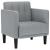 Canapea scaun cu cotiere, gri deschis, 53 cm, textil GartenMobel Dekor