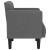 Canapea Scaun cu cotiere Gri închis 53 cm Material GartenMobel Dekor