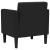 Canapea Scaun cu cotiere, negru, 53 cm, textil GartenMobel Dekor
