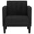 Canapea Scaun cu cotiere, negru, 53 cm, textil GartenMobel Dekor