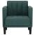 Canapea scaun cu cotiere, verde închis, 53 cm, textil GartenMobel Dekor