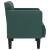 Canapea scaun cu cotiere, verde închis, 53 cm, textil GartenMobel Dekor