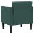Canapea scaun cu cotiere, verde închis, 53 cm, textil GartenMobel Dekor