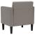 Canapea Scaun cu cotiere, gri taupe, 53 cm, textil GartenMobel Dekor