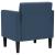 Canapea Scaun cu cotiere, albastru, 53 cm, textil GartenMobel Dekor