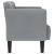 Canapea loveseat, gri deschis, 111 cm, textil GartenMobel Dekor