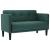 Canapea loveseat, verde închis, 111 cm, textil GartenMobel Dekor