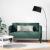 Canapea loveseat, verde închis, 111 cm, textil GartenMobel Dekor