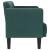 Canapea loveseat, verde închis, 111 cm, textil GartenMobel Dekor