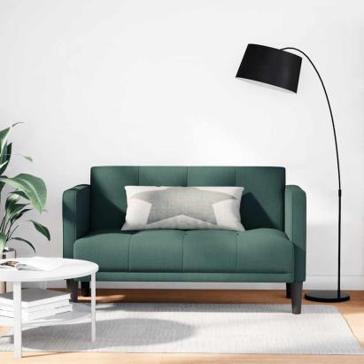 Canapea loveseat, verde închis, 111 cm, textil GartenMobel Dekor