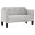 Canapea loveseat, gri nor, 111 cm, textil GartenMobel Dekor