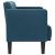 Canapea loveseat, albastru, 111 cm, catifea GartenMobel Dekor