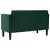 Canapea loveseat, verde închis, 111 cm, catifea GartenMobel Dekor