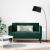 Canapea loveseat, verde închis, 111 cm, catifea GartenMobel Dekor
