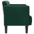 Canapea loveseat, verde închis, 111 cm, catifea GartenMobel Dekor