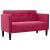 Canapea loveseat, vin roșu, 111 cm, catifea GartenMobel Dekor