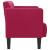 Canapea loveseat, vin roșu, 111 cm, catifea GartenMobel Dekor