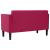 Canapea loveseat, vin roșu, 111 cm, catifea GartenMobel Dekor