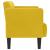 Canapea loveseat, galben, 111 cm, catifea GartenMobel Dekor