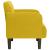 Canapea Scaun cu Cotiere Catifea Galben 54 cm GartenMobel Dekor