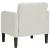 Canapea Scaun cu Cotiere Crem 54 cm Catifea GartenMobel Dekor