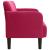 Canapea loveseat rosu vin 109 cm catifea GartenMobel Dekor